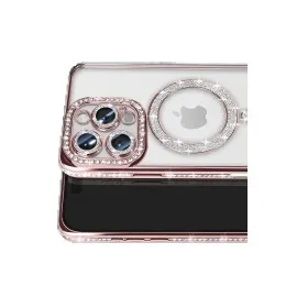 Newface Iphone 16 Pro Max Kılıf Joke Simli Magneticsafe Kılıf - Pembe