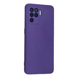 Newface Oppo Reno 5 Lite Kılıf Nano Içi Kadife Silikon - Mor