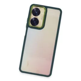 Newface Realme C55 Kılıf Dora Kapak - Haki Yeşil