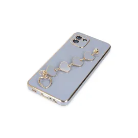 Newface Samsung Galaxy A03 Kılıf Esila Silikon - Gri