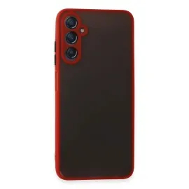 Newface Samsung Galaxy A05S Kılıf Montreal Silikon Kapak - Kırmızı