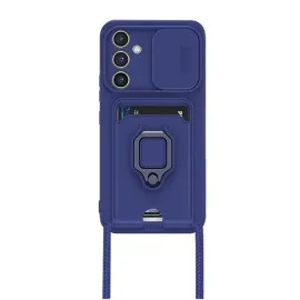 Newface Samsung Galaxy A05S Kılıf Zuma Kartvizitli Yüzüklü Silikon - Lacivert