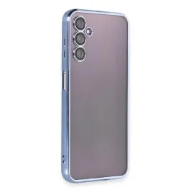 Newface Samsung Galaxy A14 4G Kılıf Razer Lensli Silikon - Açık Mavi