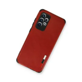 Newface Samsung Galaxy A53 5G Kılıf Loop Deri Silikon - Kırmızı