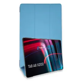 Newface Samsung Galaxy X200 Tab A8 10.5 Kılıf Tablet Smart Kılıf - Mavi