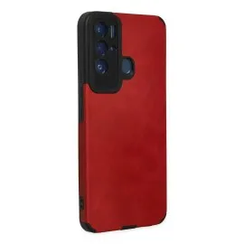 Newface Tecno Pova Neo Kılıf Loop Deri Silikon - Kırmızı