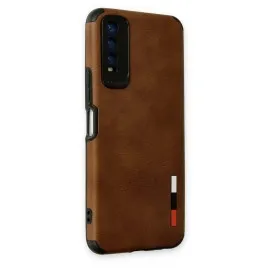 Newface Vivo Y11S Kılıf Loop Deri Silikon - Kahverengi