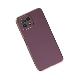 Newface Xiaomi Mi 11 Lite Kılıf Volet Silikon - Mor