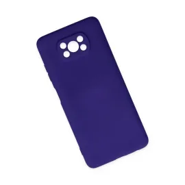 Newface Xiaomi Pocophone X3 Kılıf Nano Içi Kadife Silikon - Mor