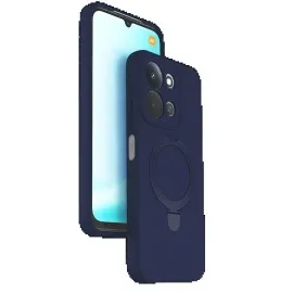 Newface Xiaomi Redmi 15C 4G Regal Magsafe Standlı Kapak - Lacivert