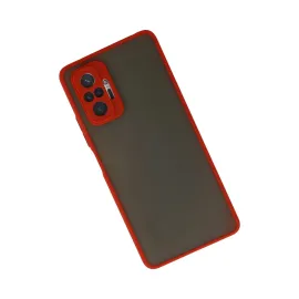 Newface Xiaomi Redmi Note 10 Pro Kılıf Montreal Silikon Kapak - Kırmızı