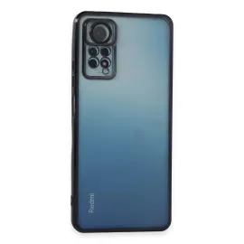Newface Xiaomi Redmi Note 12 Pro 4G Kılıf Razer Lensli Silikon - Siyah
