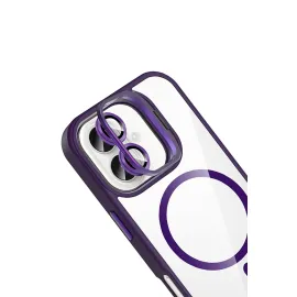 Joko Apple Iphone 17 Remim Lensli Magsafe Standlı Kapak - Derin Mor