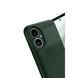 Newface Honor 400 Kılıf Auto Focus Karbon Kapak - Koyu Yeşil