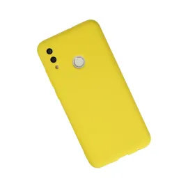 Newface Huawei P Smart 2019 Kılıf Nano Içi Kadife Silikon - Sarı
