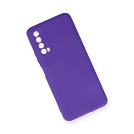 Newface Huawei P Smart 2021 Kılıf Nano Içi Kadife Silikon - Mor