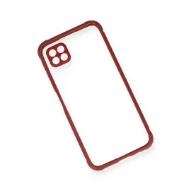 Newface Huawei P40 Lite Kılıf Miami Şeffaf Silikon - Fuşya