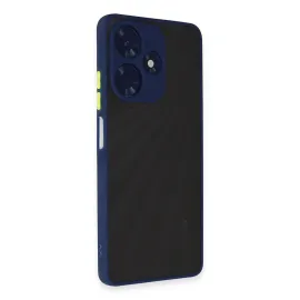 Newface İnfinix Hot 30 4G Kılıf Montreal Silikon Kapak - Lacivert