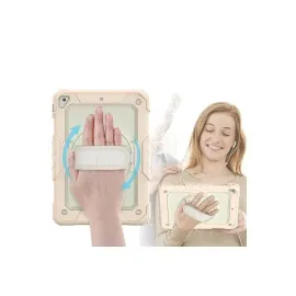 Newface Ipad 5 Air 9.7 Kılıf Strap New Tablet Kapak - Pembe