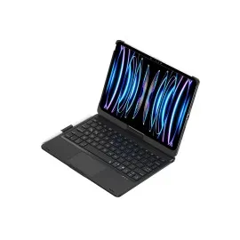Newface Ipad Pro 11 (2024) F11 Ats Kılıf Magic Dönen Klavyeli Tablet Kılıf - Siyah