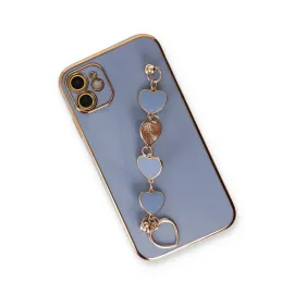 Newface Iphone 12 Kılıf Esila Silikon - Gri