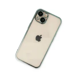 Newface Iphone 13 Kılıf Razer Lensli Silikon - Yeşil