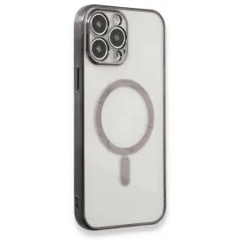 Newface Iphone 13 Pro Max Kılıf Magneticsafe Lazer Silikon - Siyah
