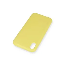 Newface Iphone Xr Kılıf Nano Içi Kadife Silikon - Sarı