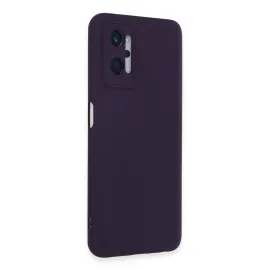 Newface Realme 9I 4G Kılıf Nano Içi Kadife Silikon - Mor