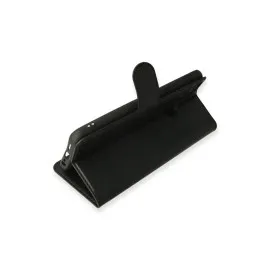 Newface Realme C25 Kılıf Trend S Plus Kapaklı Kılıf - Siyah