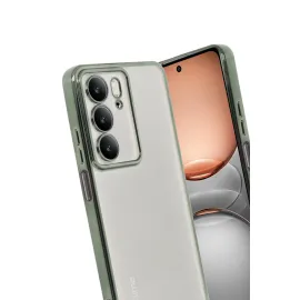 Newface Realme C75 4G Kılıf Razer Lensli Silikon - Yeşil