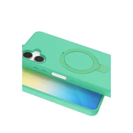 Newface Samsung Galaxy A06 Regal Magsafe Standlı Kapak - Yeşil