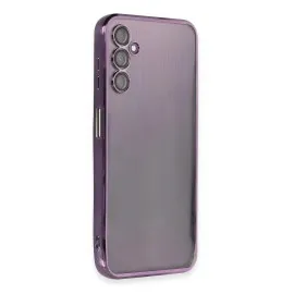 Newface Samsung Galaxy A14 4G Kılıf Razer Lensli Silikon - Mor