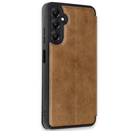 Newface Samsung Galaxy A35 5G Kılıf Flip Cover - Taba