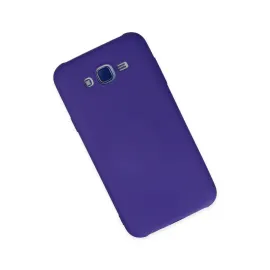 Newface Samsung Galaxy J7 Kılıf Nano Içi Kadife Silikon - Mor