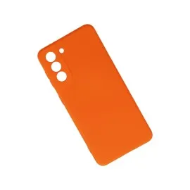 Newface Samsung Galaxy S21 Kılıf Nano Içi Kadife Silikon - Turuncu