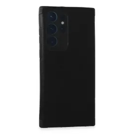 Newface Samsung Galaxy S22 Ultra Kılıf Loop Deri Silikon - Siyah