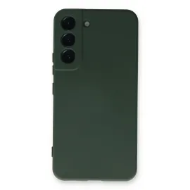 Newface Samsung Galaxy S23 Plus Kılıf Nano Içi Kadife Silikon - Koyu Yeşil