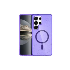 Newface Samsung Galaxy S23 Ultra Kılıf Glow Magsafe Kapak - Mor