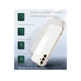 Newface Samsung Galaxy S24 Ultra Kılıf Volet Silikon - Mavi