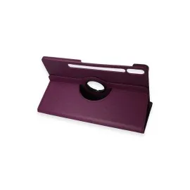 Newface Samsung Galaxy X610 Tab S9 Fe Plus 12.4 Kılıf 360 Tablet Deri Kılıf - Mürdüm