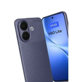 Newface Vivo V60 Lite Auto Focus Karbon Kapak - Lacivert
