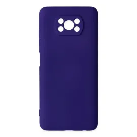 Newface Xiaomi Pocophone X3 Kılıf Nano Içi Kadife Silikon - Mor