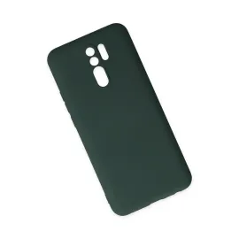 Newface Xiaomi Redmi 9 Kılıf Nano Içi Kadife Silikon - Koyu Yeşil