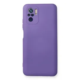 Newface Xiaomi Redmi Note 10 Kılıf Nano Içi Kadife Silikon - Mor