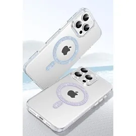 Joko Apple Iphone 15 Pro Max Move Taşlı Magsafe Kapak - Natural Grey