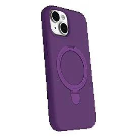 Newface Apple iPhone 14 Regal Magsafe Standlı Kapak - Derin Mor