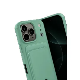 Newface Apple Iphone 17 Pro Kelvin Kartvizitli Silikon - Açık Yeşil