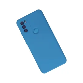 Newface General Mobile Gm 21 Plus Kılıf Nano Içi Kadife Silikon - Mavi