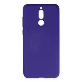 Newface Huawei Mate 10 Lite Kılıf Nano Içi Kadife Silikon - Mor